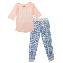 Load image into Gallery viewer, Peach Floral Jogger Set