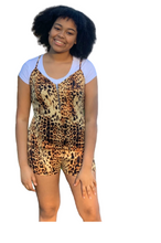 Load image into Gallery viewer, Sassy Leopard Romper (Juniors)