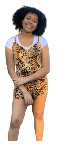 Sassy Leopard Romper (Juniors)