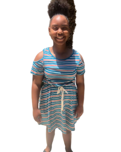 Striped Cotton Dress (Juniors)